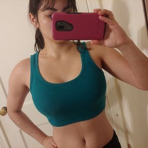 Forever 21 blue-green crop top